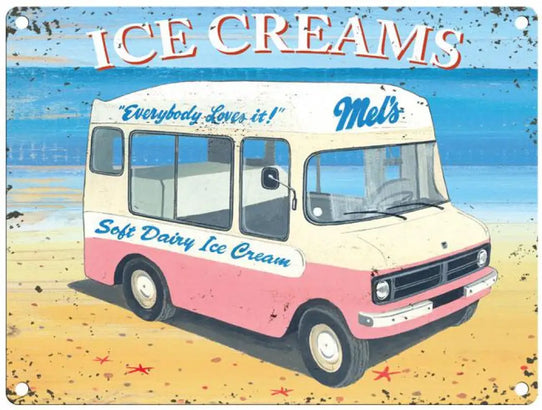 Ice Cream Van - Martin Wiscombe Metal Signs