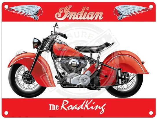 Indian Roadking Metal Signs