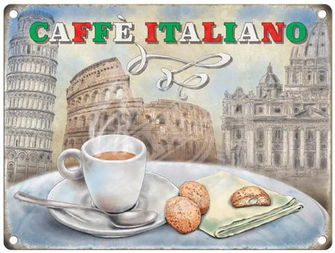 Italian Coffee Metal Signs