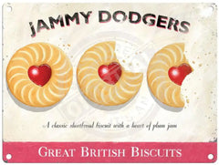 Jammy Dodgers - Martin Wiscombe Metal Signs