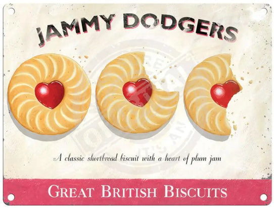 Jammy Dodgers - Martin Wiscombe Metal Signs