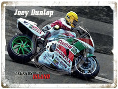 Joey Dunlop - Yellow Helmet Metal Signs