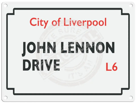 John Lennon Drive Metal Signs