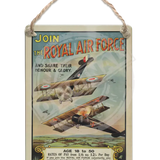 Join The Royal Air Force Dangler Metal Signs