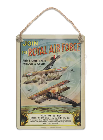 Join The Royal Air Force Fridge Magnet Metal Signs