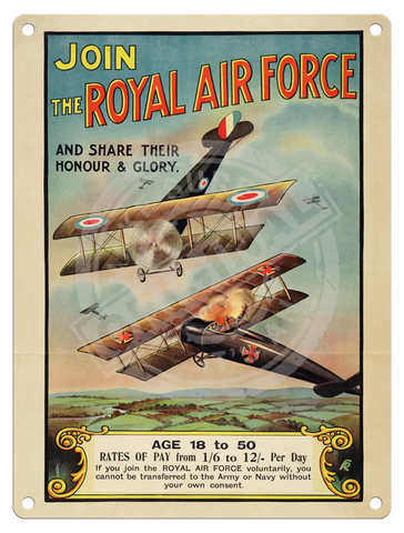 Join The Royal Air Force Fridge Magnet Metal Signs