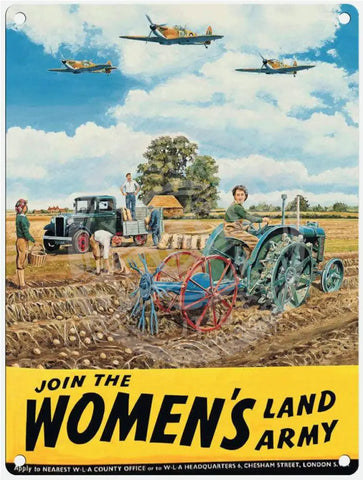 Join The Women’s Land Army Metal Signs