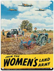 Join The Women’s Land Army Metal Signs