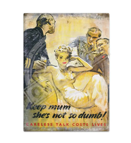 Keep mum careless talk cost lives fridge magnet