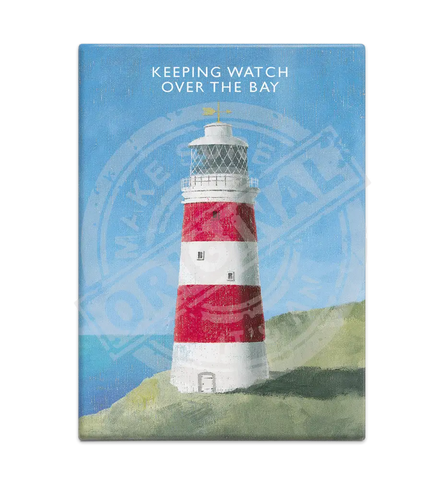 Keeping Watch Lighthouse - Martin Wiscombe Fridge Magnet Metal Signs