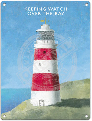 Keeping Watch Lighthouse - Martin Wiscombe Metal Signs