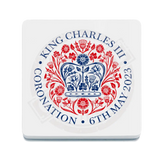 King Charles III Coronation Emblem Melamine Coaster Metal Signs