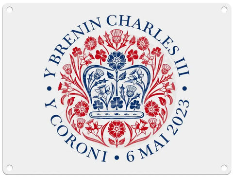 King Charles III Coronation Emblem Welsh Language