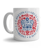 King Charles III Coronation Emblem Mug in Welsh Language