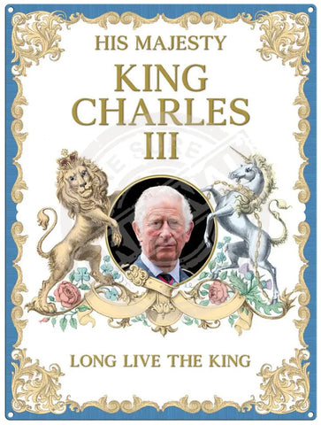 King Charles the third long live the king  fridge magnet