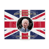 King Charles the third Union Jack flag fridge magnet