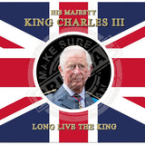 King Charles the third Union Jack flag metal sign