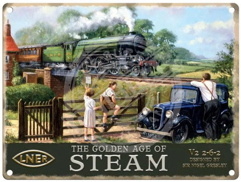 L.n.e.r - The Golden Age Of Steam Metal Signs