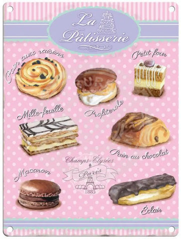 La Patisserie Metal Signs