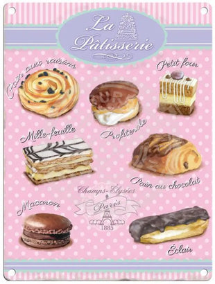 La Patisserie Metal Signs