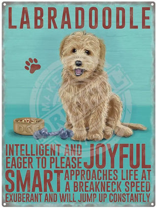 Labradoodle Metal Signs