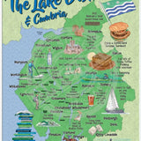 Lake district and cumbria map