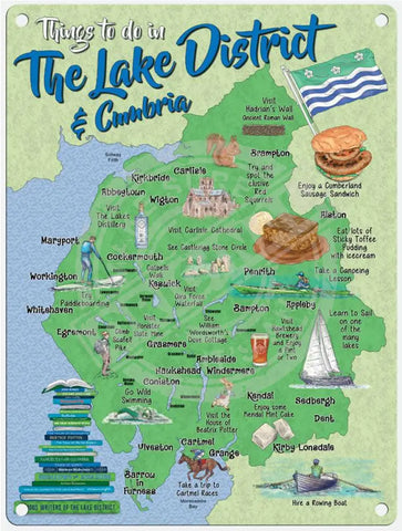 Lake district and cumbria map