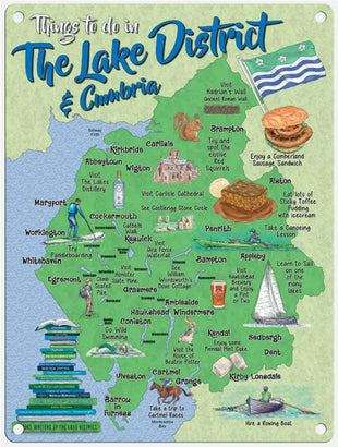 Lake district and cumbria map