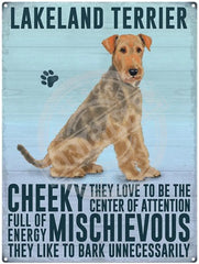 Lakeland Terrier Metal Signs