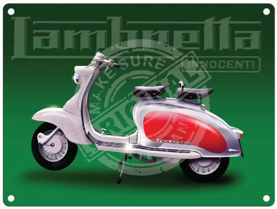 Lambretta Innocenti Metal Signs