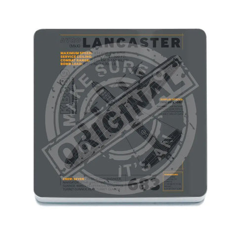 Lancaster Bomber -technical fridge magnet