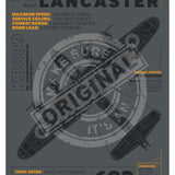 Lancaster Bomber -technical metal sign