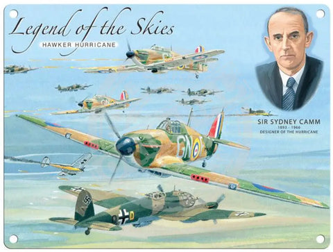 Legend Of The Skies Hurricane Sir Syndey Camm Metal Signs