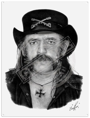 Semi from Motorhead illustration by Chris Burns metal sign