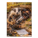 LIFE AFTER HUMANS - Badger Home Sweet Home Fridge Magnet Metal Signs