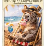 LIFE AFTER HUMANS - Donkey Metal Signs