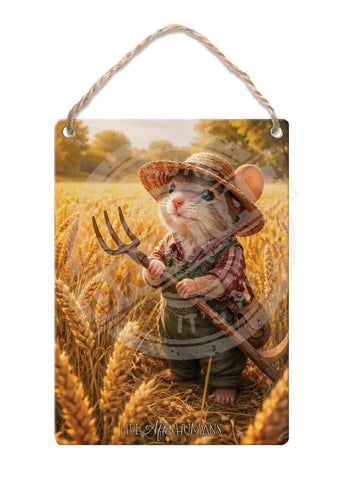 LIFE AFTER HUMANS - Fieldmouse Fridge Magnet Metal Signs