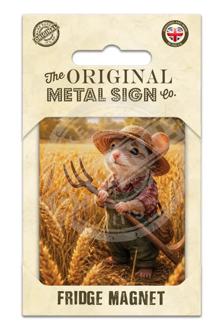 LIFE AFTER HUMANS - Fieldmouse Fridge Magnet Metal Signs