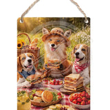 LIFE AFTER HUMANS - Fox Beagles Dangler Metal Signs