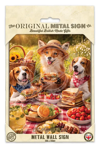 LIFE AFTER HUMANS - Fox Beagles Fridge Magnet Metal Signs