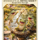 LIFE AFTER HUMANS - Frogs Dragonflies Metal Signs