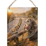 LIFE AFTER HUMANS - Hedgehog Motorway Dangler Metal Signs
