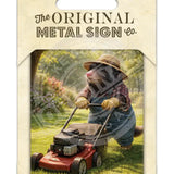 LIFE AFTER HUMANS - Mole Mowing Metal Signs
