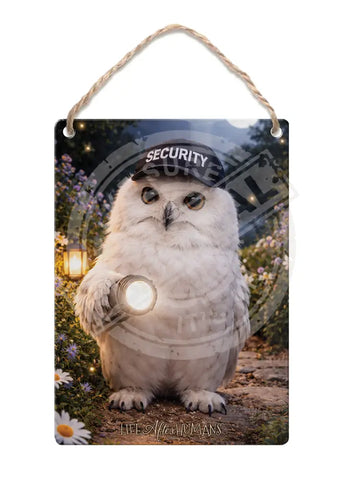 LIFE AFTER HUMANS - Night Owl Fridge Magnet Metal Signs