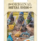 LIFE AFTER HUMANS - Pigeons Metal Signs