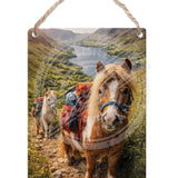 LIFE AFTER HUMANS - Pony Trekking Dangler Metal Signs