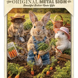 LIFE AFTER HUMANS - Rabbits Carrots Metal Signs