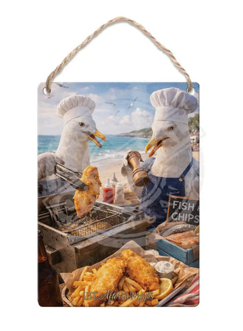 LIFE AFTER HUMANS - Seagulls Fridge Magnet Metal Signs