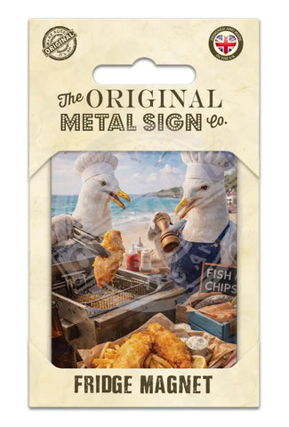 LIFE AFTER HUMANS - Seagulls Fridge Magnet Metal Signs