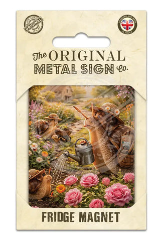 LIFE AFTER HUMANS - Snails Fridge Magnet Metal Signs